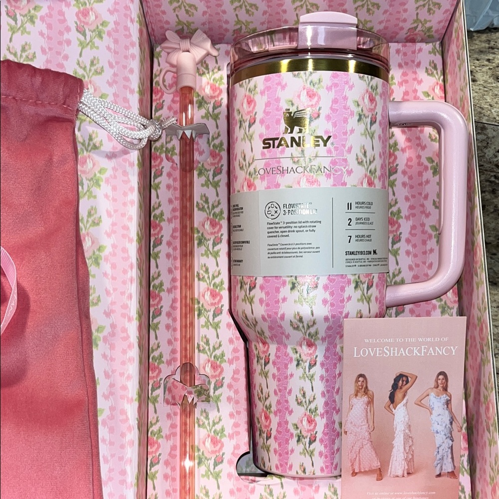 Stanley x LoveShackFancy Pink Floral Mug